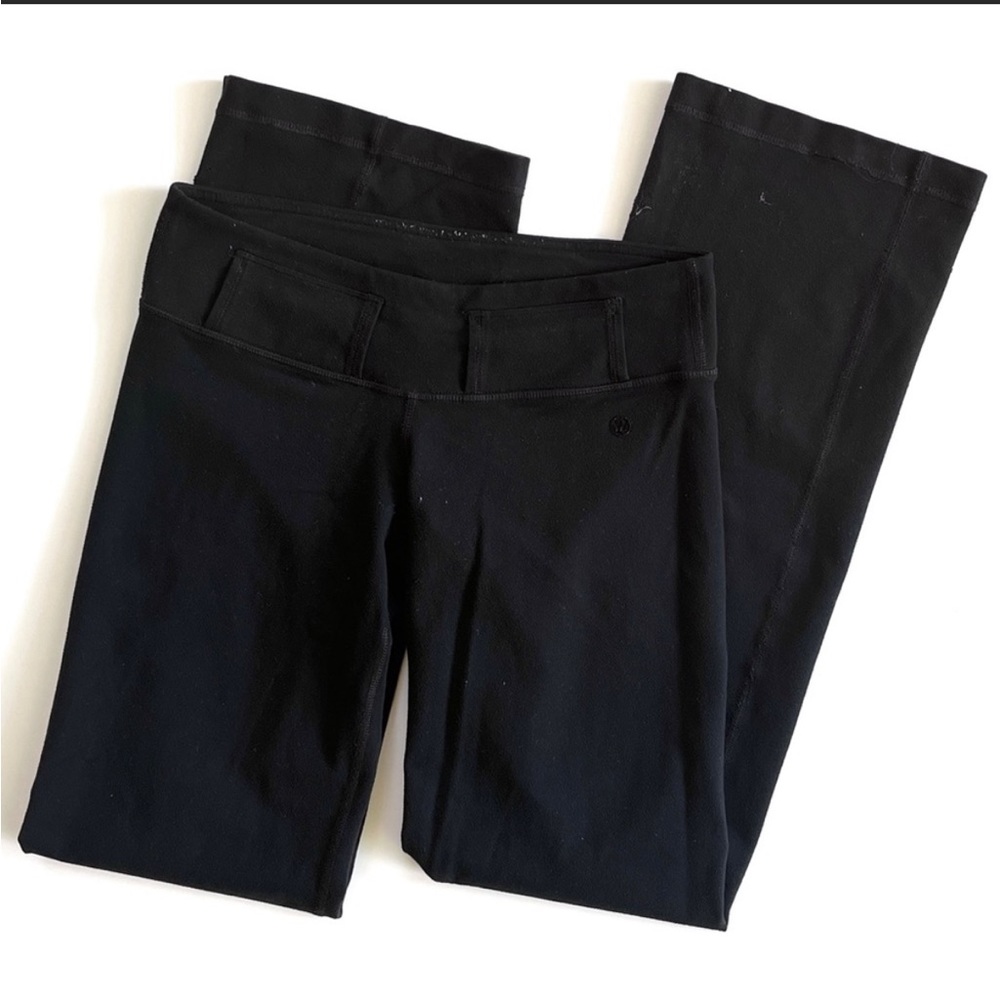 Lululemon Women’s Belted Wide Leg Yoga Pants *Luon in Black (4)